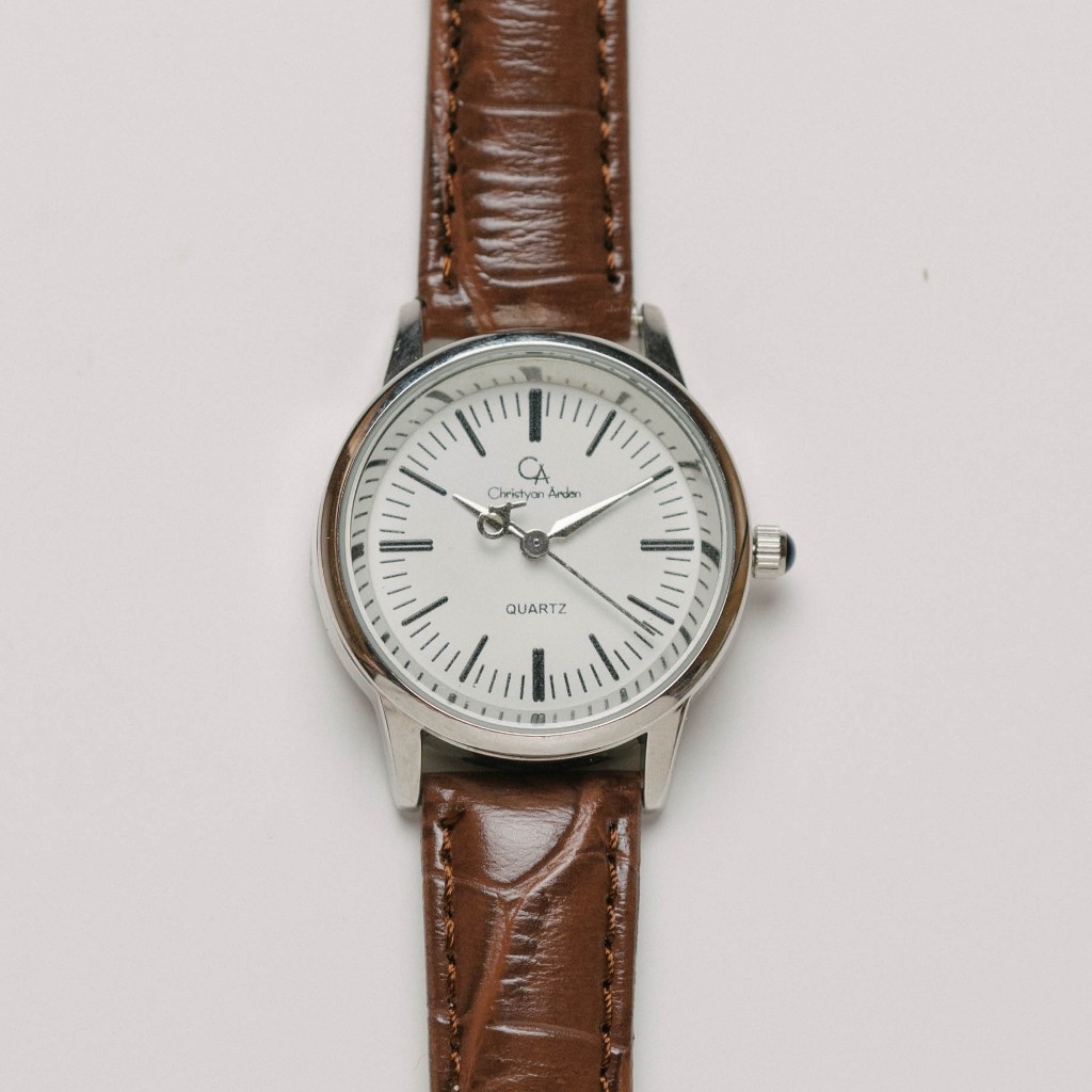 Jam Tangan Kulit Wanita Christyan Arden ATW Edition - Xander CA3210 - White dial Brown Strap  - Pest