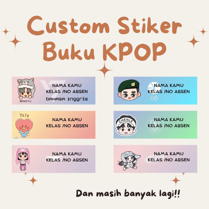 

Stiker/Label Buku Mata Pelajaran KPOP Simple Lucu | Murah Meriah | Stiker Mapel | Stiker KPOP | Stiker Buku