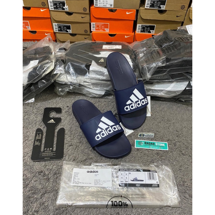 Sandal Adidas Adilette Comfort Navy H03616 Original