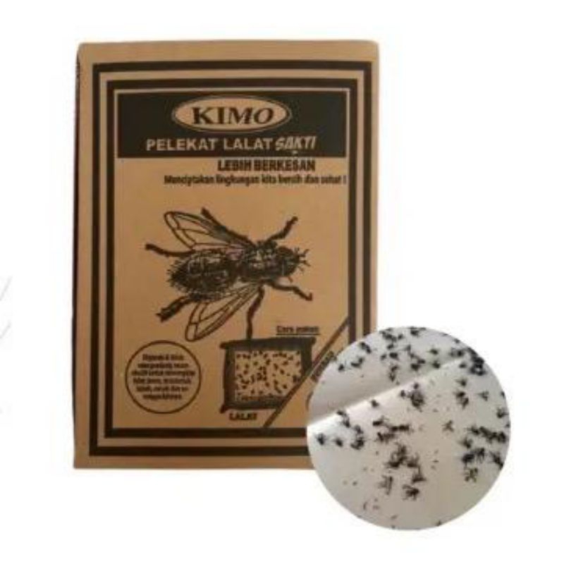 Kertas Perangkap Lalat Lem Lengket / Perangkap Lalat Kertas / Lem Jebakan Lalat Cicak Kecoa