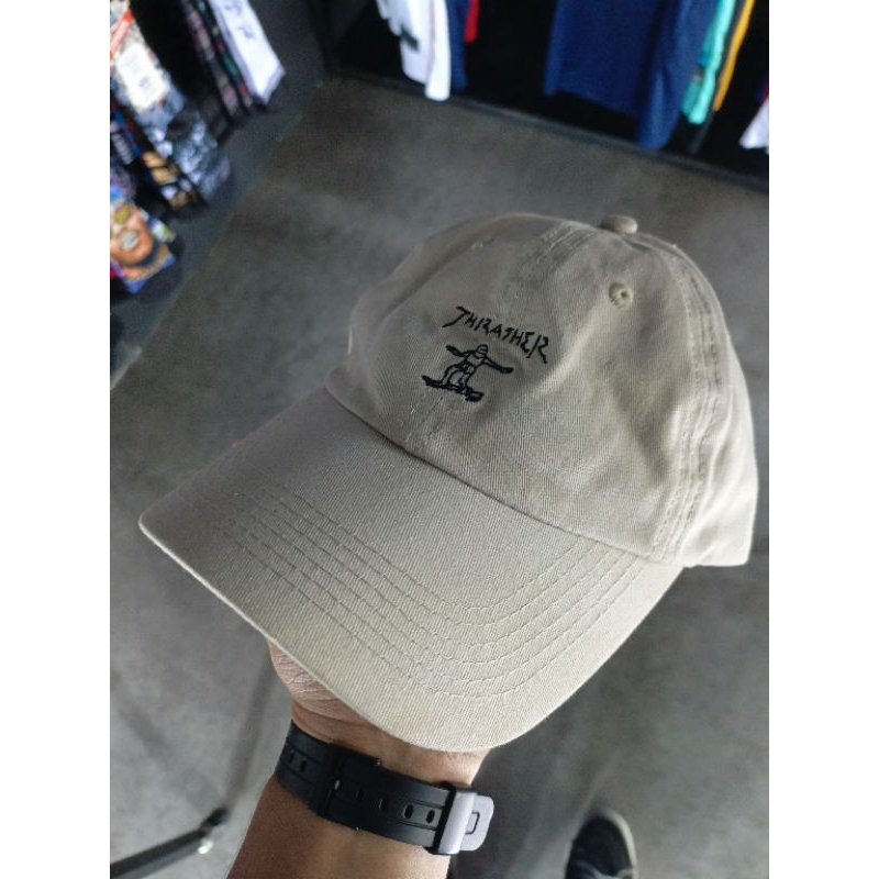 Topi Thrasher Mark Gonzales Dad Cap Cream Original Bekas / Second