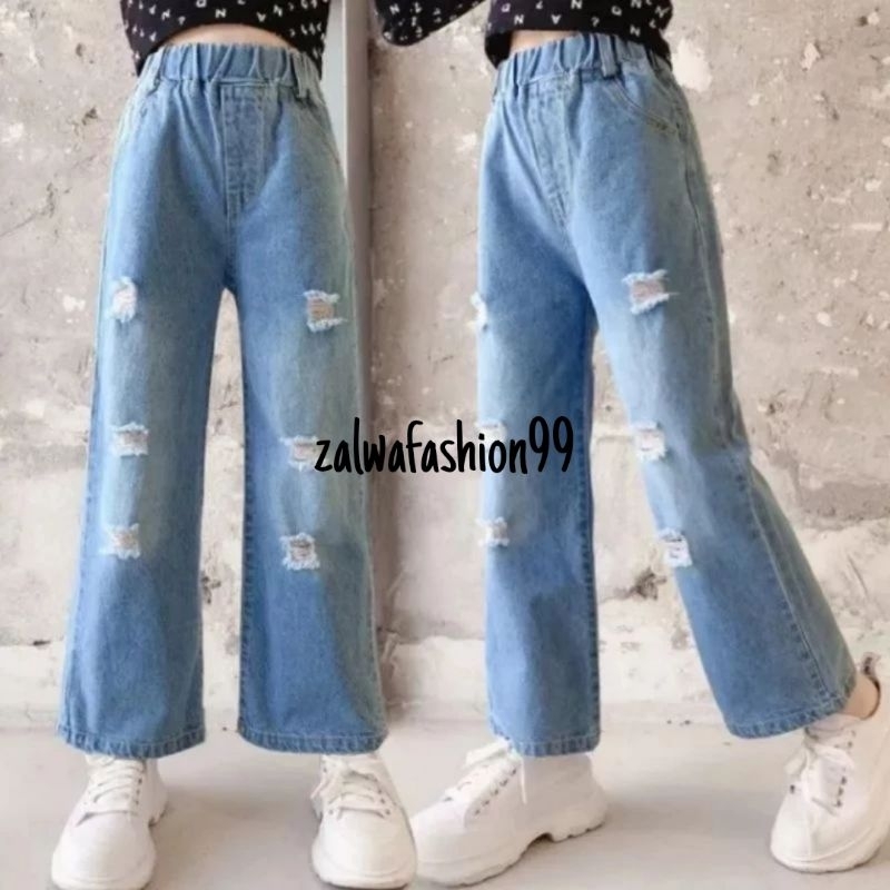 CELANA KULOT JEANS ANAK UMUR 7-12 TAHUN