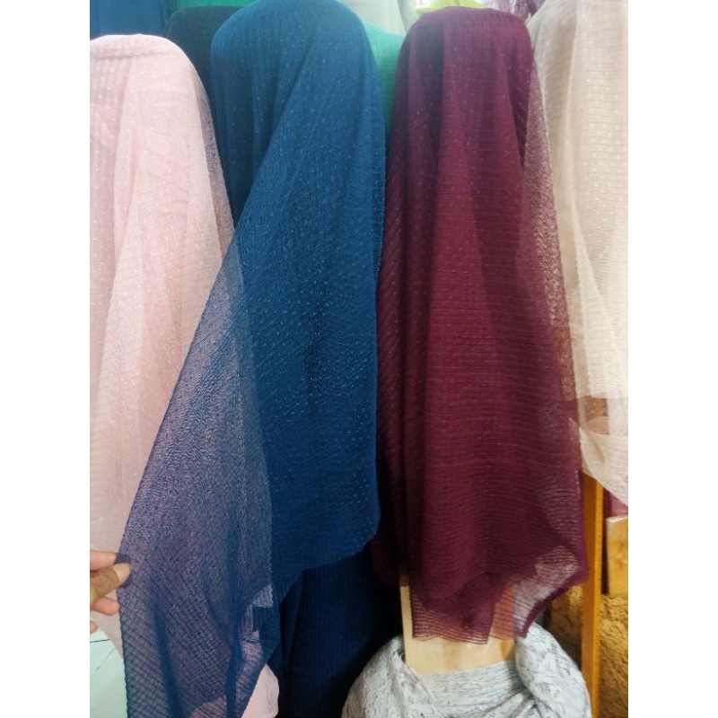 bahan/ kain plisket tile dot