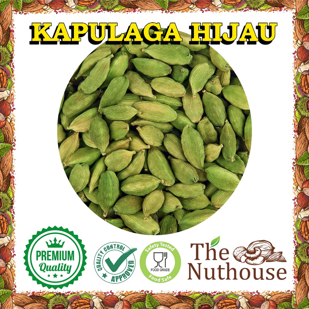 

250gr Kapulaga Hijau UTUH / Whole Green Cardamom [Import Quality Arab / India]