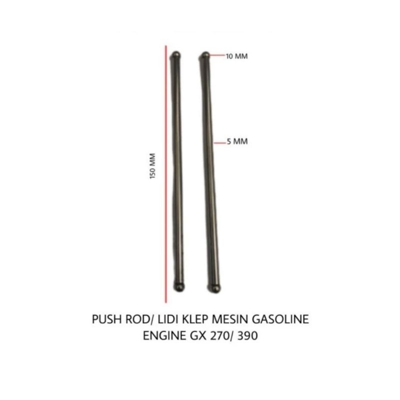 Push Rod / Lidi Klep Honda GX 270 GX 390 / GX270 GX390