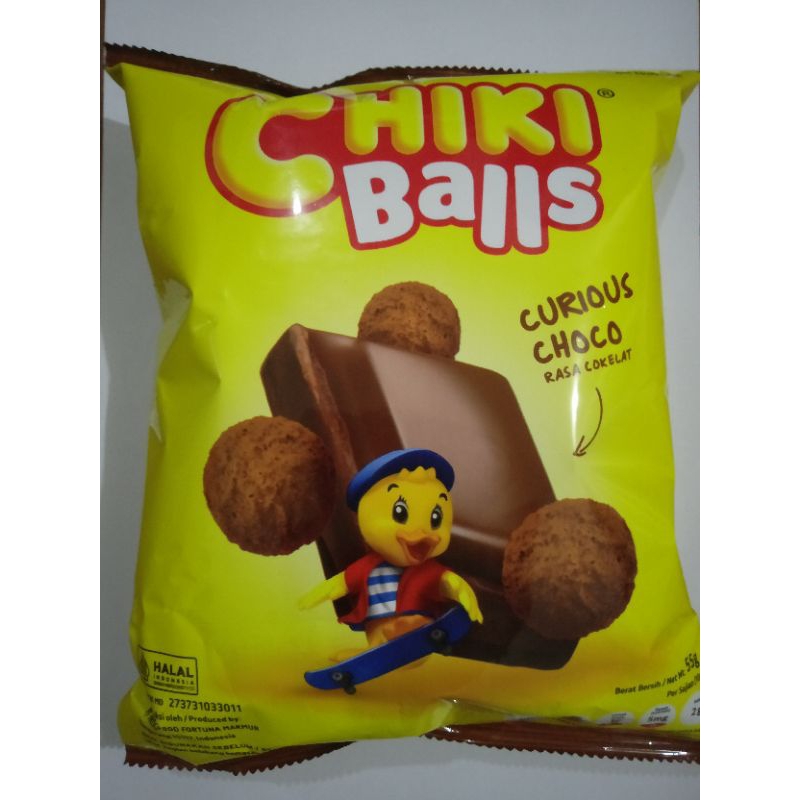 

cemilan Snack Chiki balls 55gr rasa cokelat