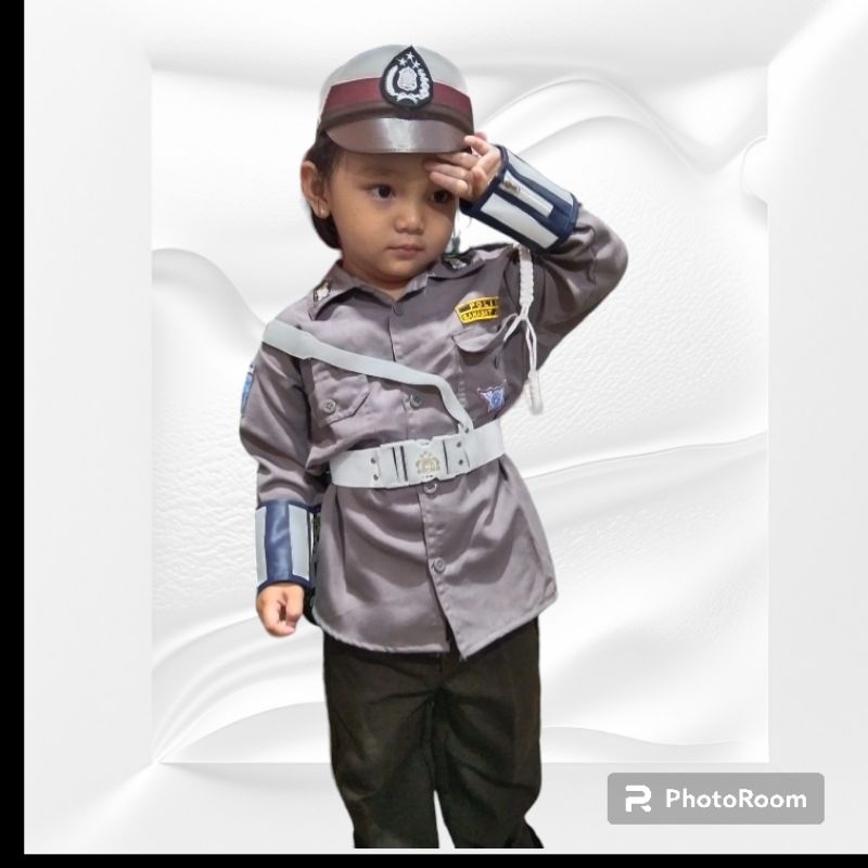 baju polisi anak perempuan