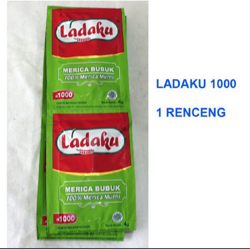 

LADAKU MERICA BUBUK 100% MERICA MURNI 1 RCG ISI 12 SACHET