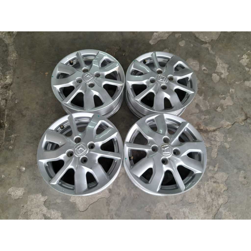 Velg Murah Mobil Brio Satya Ring 14 Baud 4x100 Silver