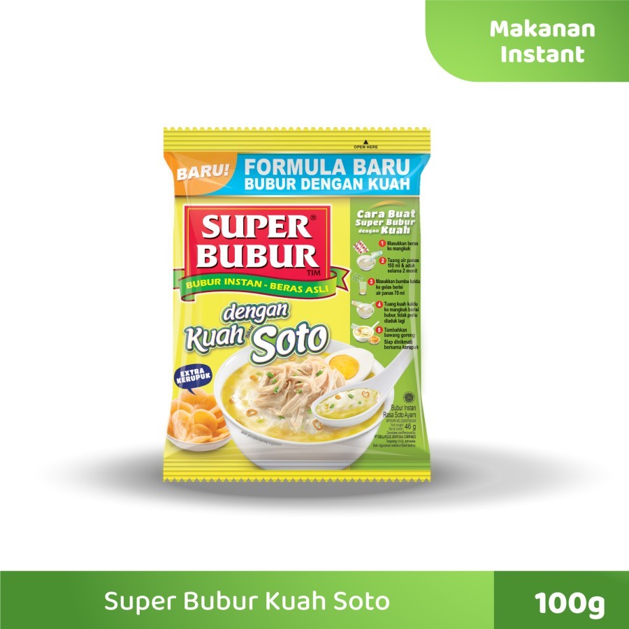 

Super Bubur Kuah Soto Instan 46 Gram