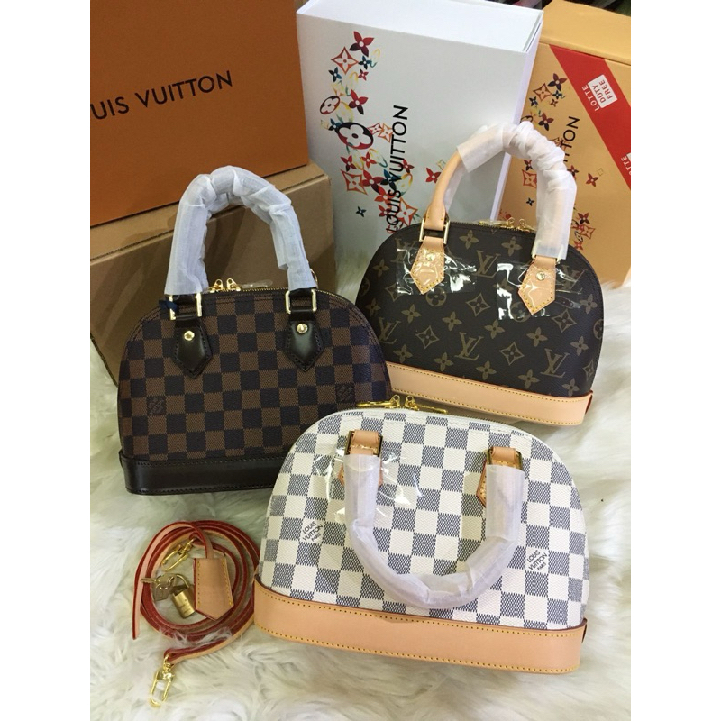 LV Alma BB Damier Azure Mono M41221 M43123 M43125 with Magnet Box (Double Box)