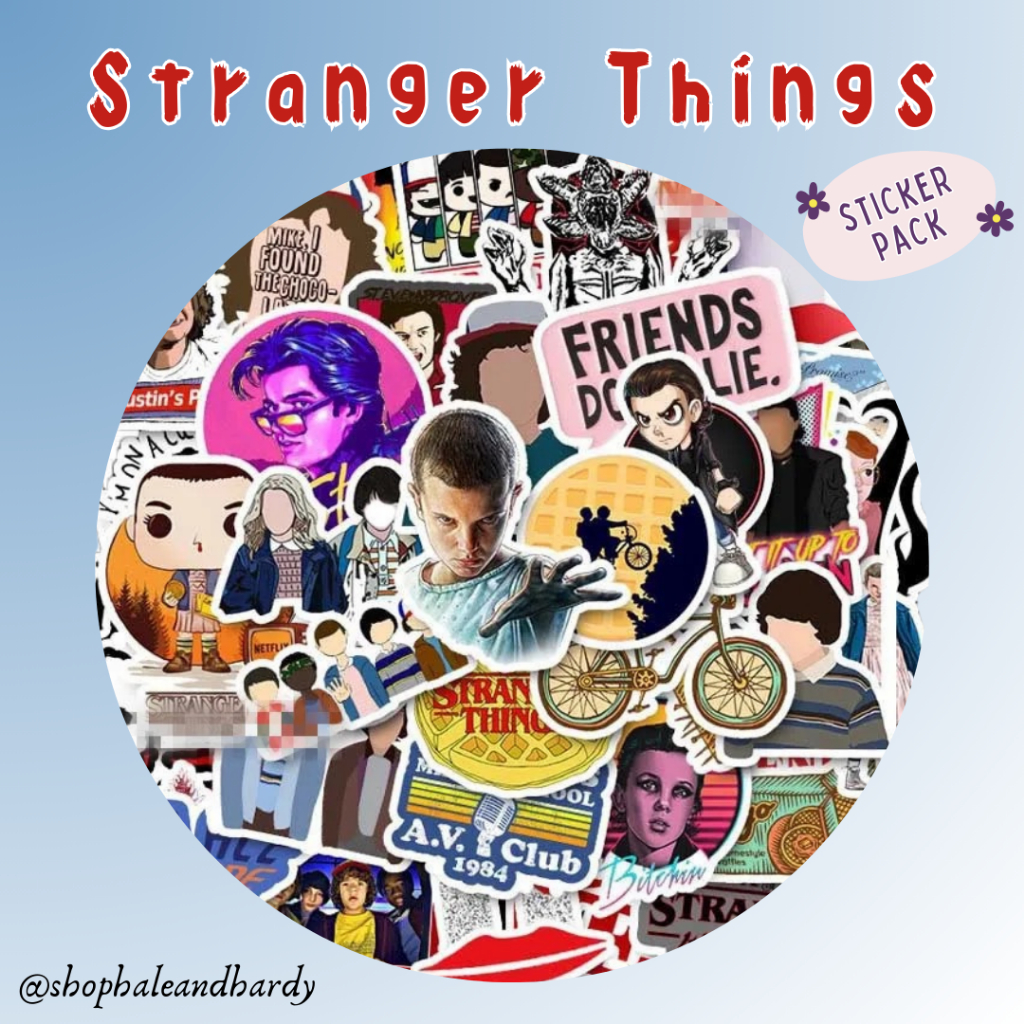 

Stranger Things Sticker Pack | Stiker Tumblr Aesthetic TV Show Netflix