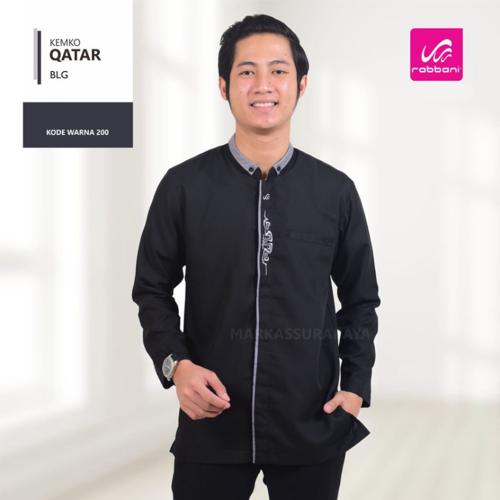 KEMKO QATAR BLG/BAJU KOKO RABBANI/BAJU KOKO DEWASA/KEMKO LENGAN PANJANG/BAJU KOKO MOTIF BORDIR