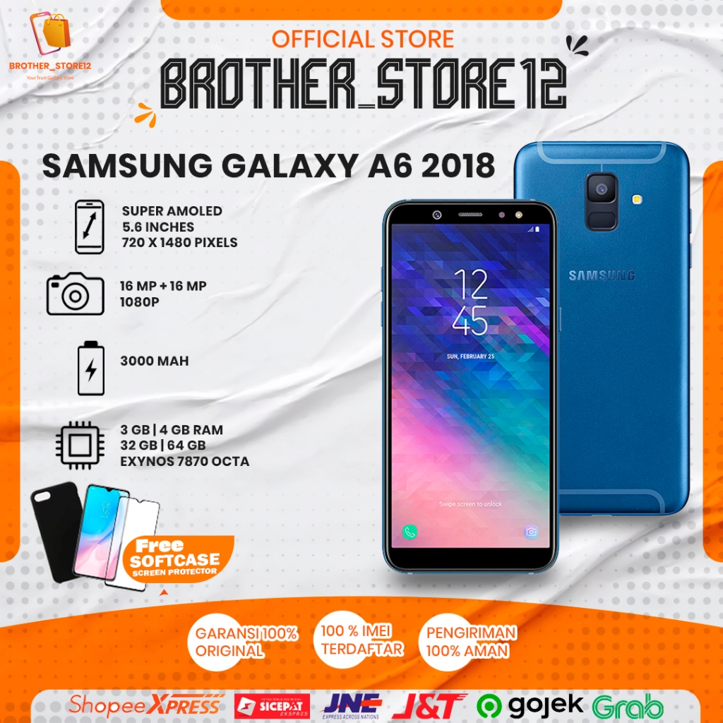 Samsung a6 2018 second original resmi sein