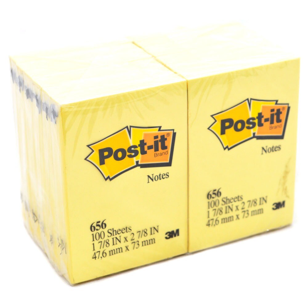 

[PACK] Post It Sticky Notes Memo Polos 656 - 3M MURAH