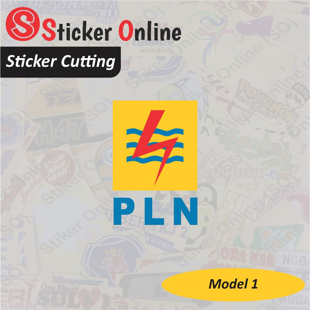 Stiker Logo PLN | Sticker Cutting Motor Mobil