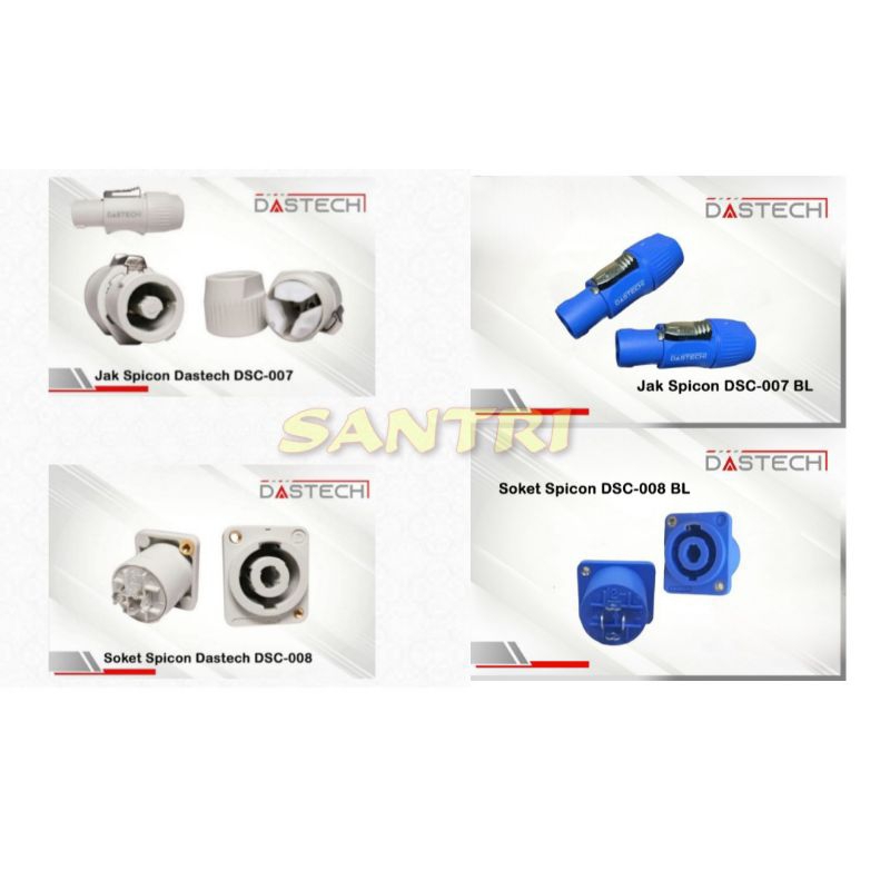 Jack Speakon & Socket Speakon DASTECH