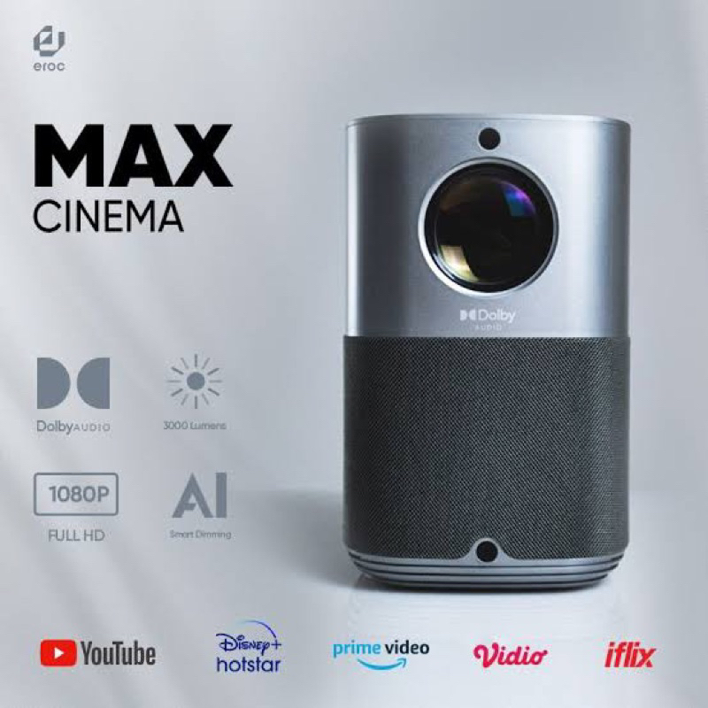 EROC Android Smart Home Projector Dolby FHD MAX - EROC MAX Projector
