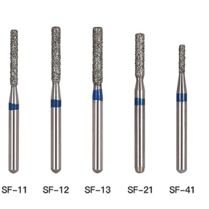 Dental diamond bur fisure / fissure high / low speed