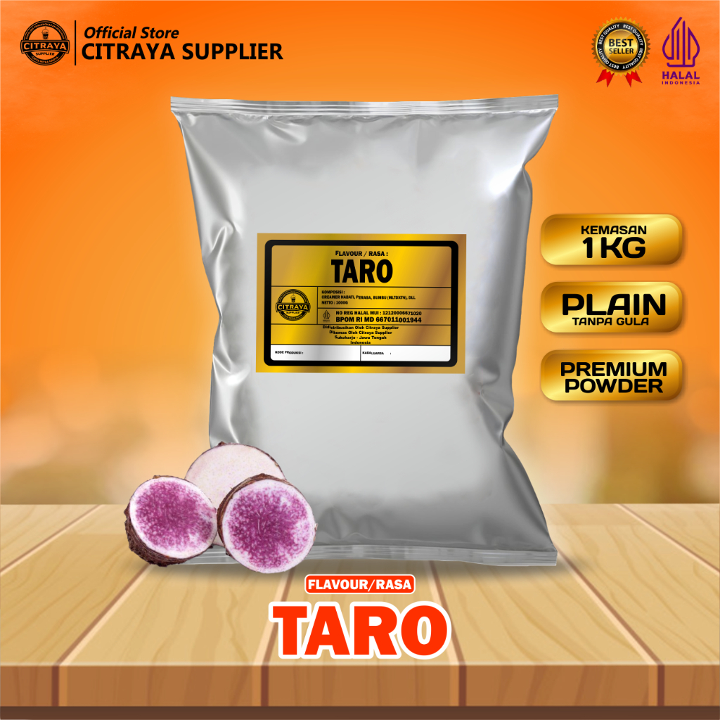 

BUBUK MINUMAN CITRAYA POWDER RASA TARO / BUBUK CITRAYA POWDER RASA TARO / SERBUK MINUMAN RASA TARO / BUBUK MINUMAN KEKINIAN TARO / MINUMAN INSTAN TARO CITRAYA POWDER