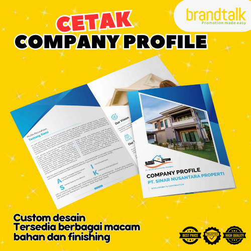 Cetak Company Profile / Cetak Buku Soft Cover Jilid Staples