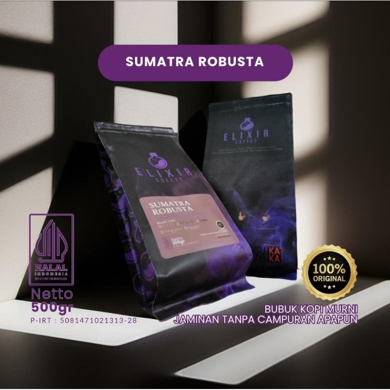 

Kopi Bubuk Robusta ELIXIR Coffee 500 gr
