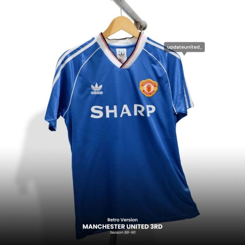Retro MU third 1988 1990 Baju bola MU Classic