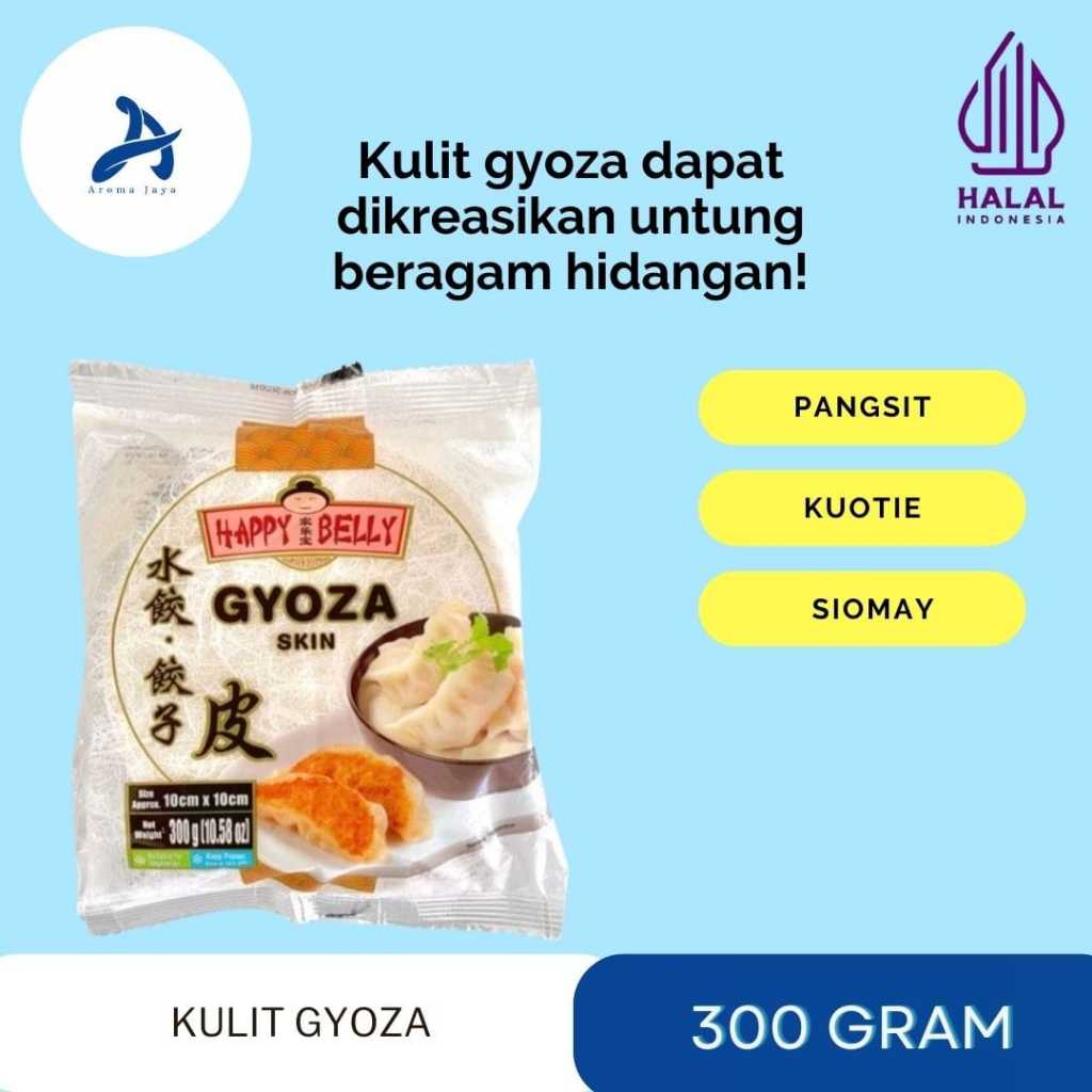 

Happy Belly Gyoza Skin / Kulit Pangsit / Kulit Dumpling 300 Gr