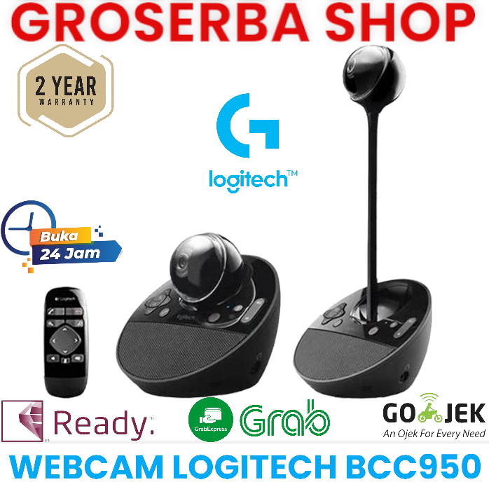 LOGITECH BCC950 VIDEO CONFERENCE CAM WEBCAM CAMERA LOGITECH BCC950