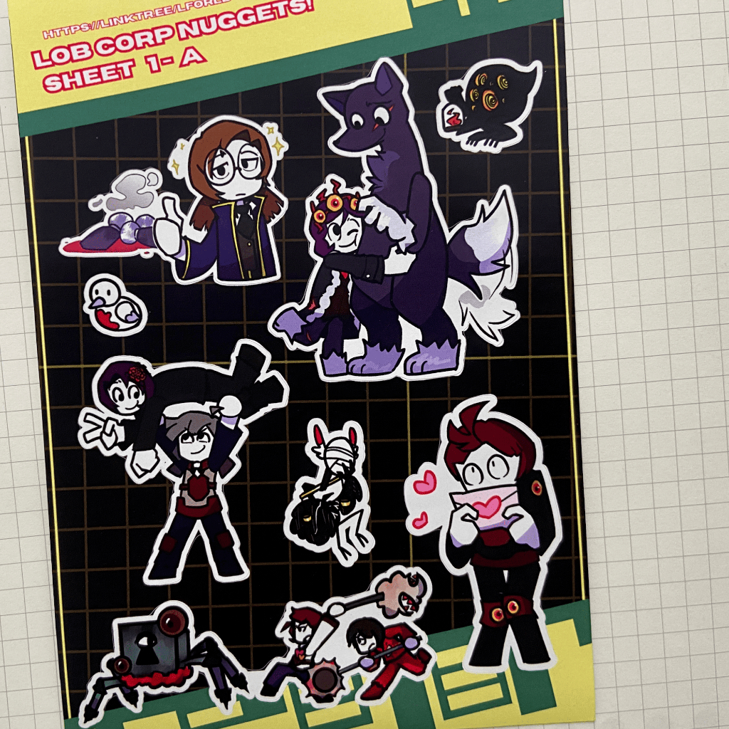 

Lobotomy Corporation | Agent/Nuggets/Employee Fanart Sticker Sheet Fanart