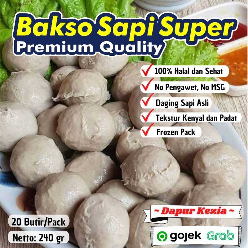 

Bakso Sapi / Baso Sapi / Premium Quality / Homemade Baso / Home Made Bakso Sapi / Bakso Polos Halus / Tanpa Merk isi 20