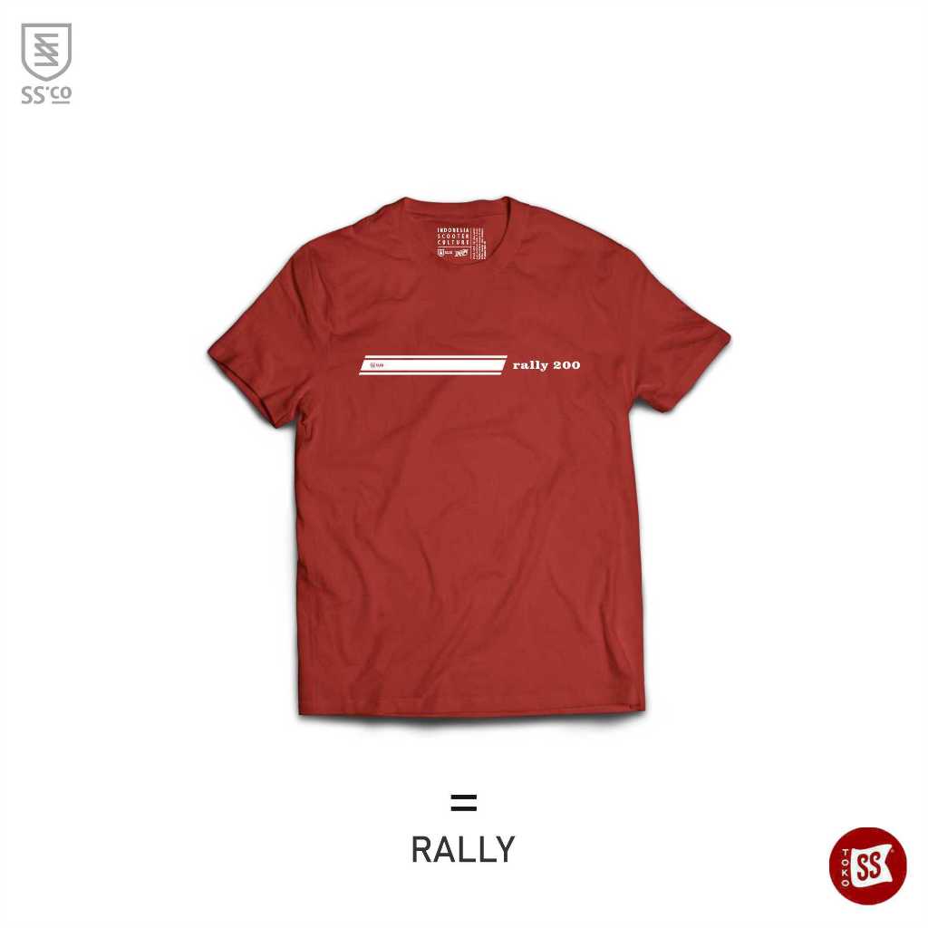 KAOS PRIAUNISEX VESPA SCOOTER CULTURE By RAVESPA || SOFT COMBED 24s || SS.CO MERCH “ RALLY “