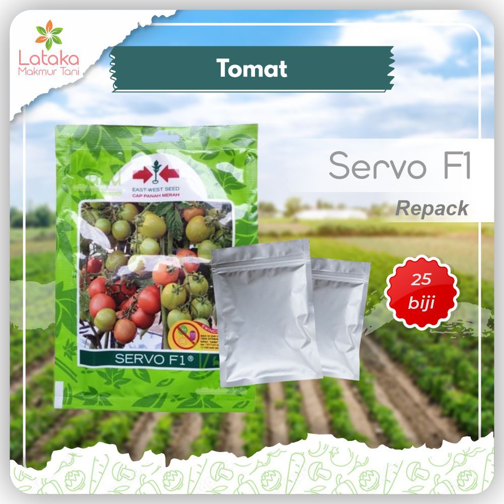 ☘️ LATAKA ☘️ Benih Tomat Servo F1 Cap Panah Merah Kemasan Repack