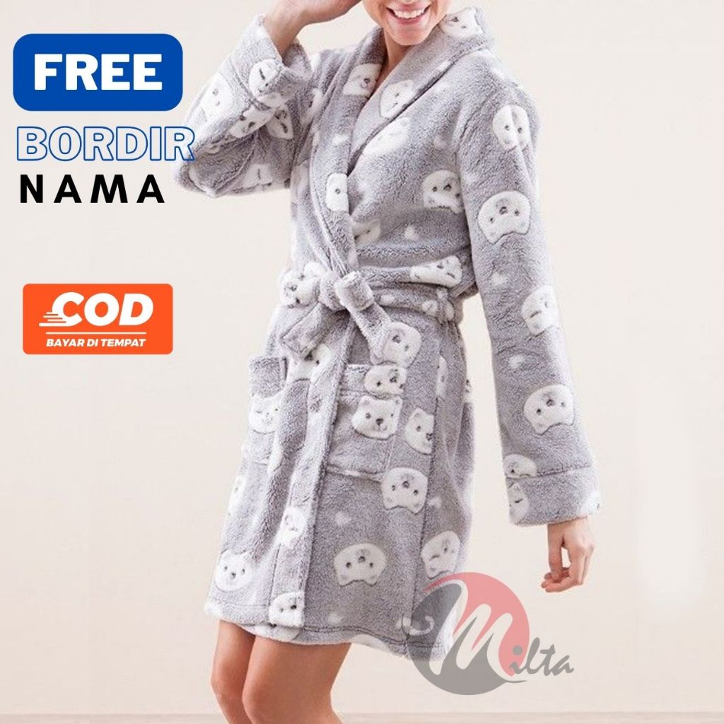 KIMONO HANDUK TEBAL/KIMONO HANDUK MOTIF/KIMONO HANDUK BORDIR BEAR/KIMONO HANDUK HAMPERS