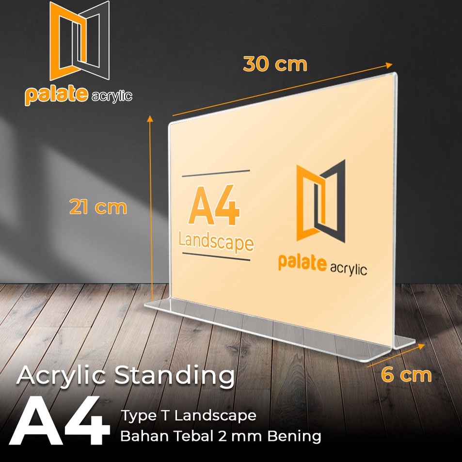 

Promo Sekarang ACRYLIC A4T LANDSCAPE AKRILIK A4 TYPE T LANDSCAPE