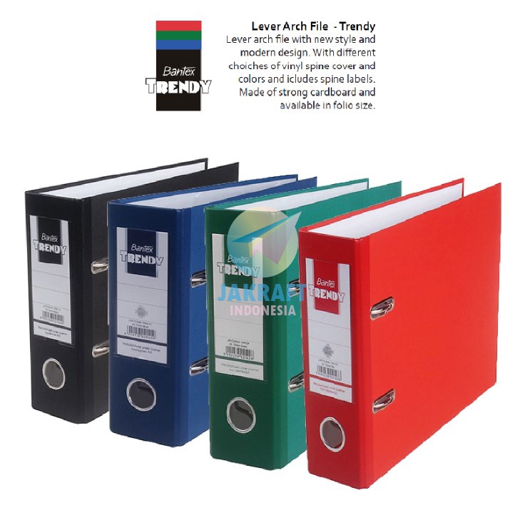

Segera Pesan 1 Pcs Ordner BANTEX Trendy 1448 A5 Kwitansi Kuitansi Size 7 Cm Warna Hitam Biru Merah Hijau
