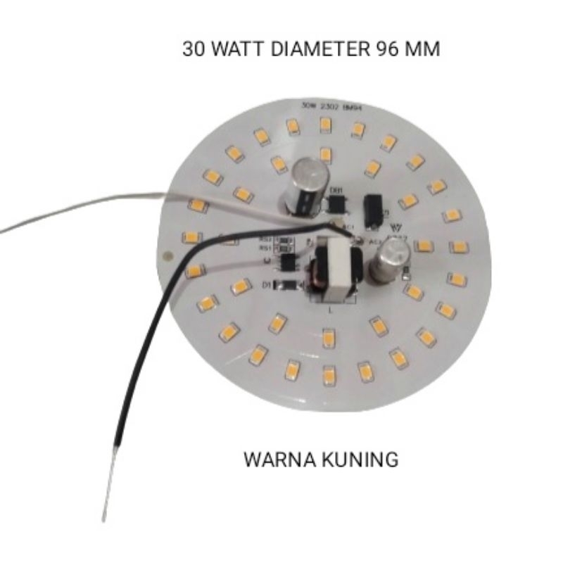 PCB LAMPU LED AC 30 WATT BM NYALA  KUNING