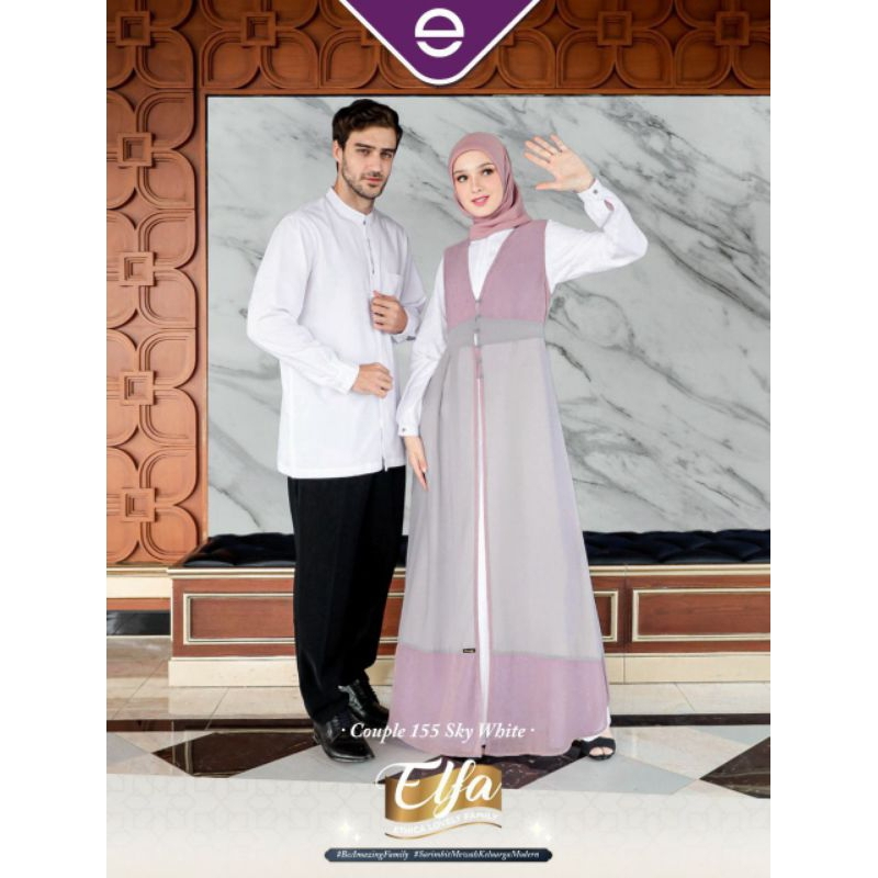 SARIMBIT ETHICA COUPLE 155 SKY WHITE / GAMIS ETHICA KAGUMI 263 SKY WHITE / KAHFI 238 SKY WHITE / GAM