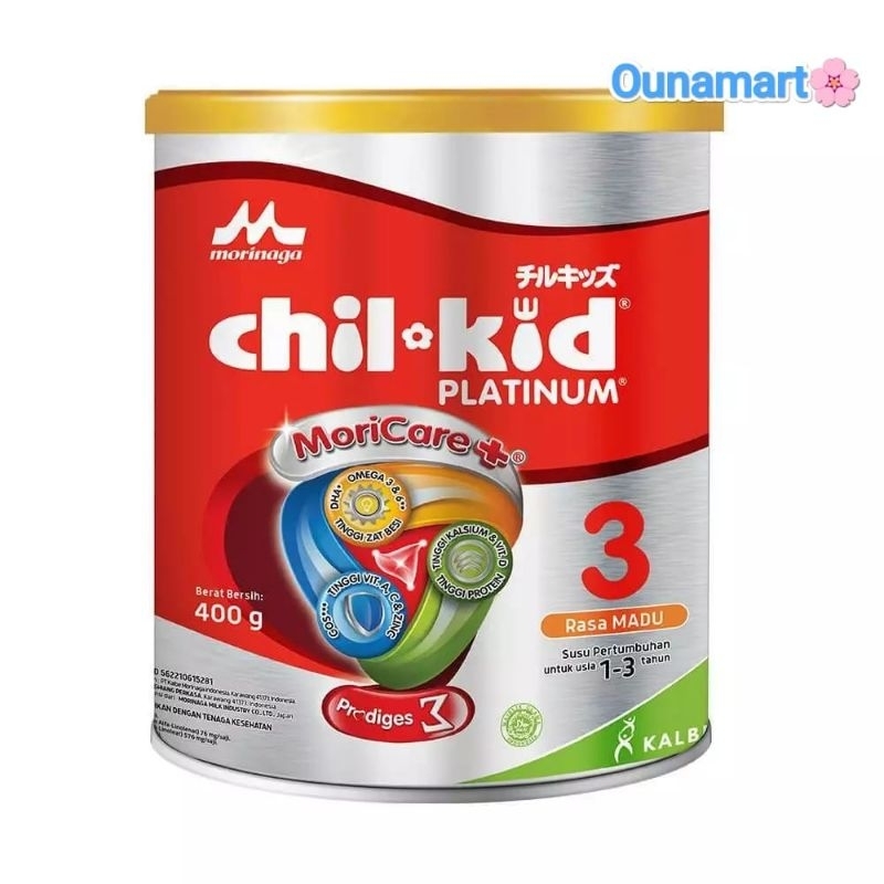 MORINAGA CHIL-KID PLATINUM 3 (1-3 tahun) MORICARE+ 400 GR
