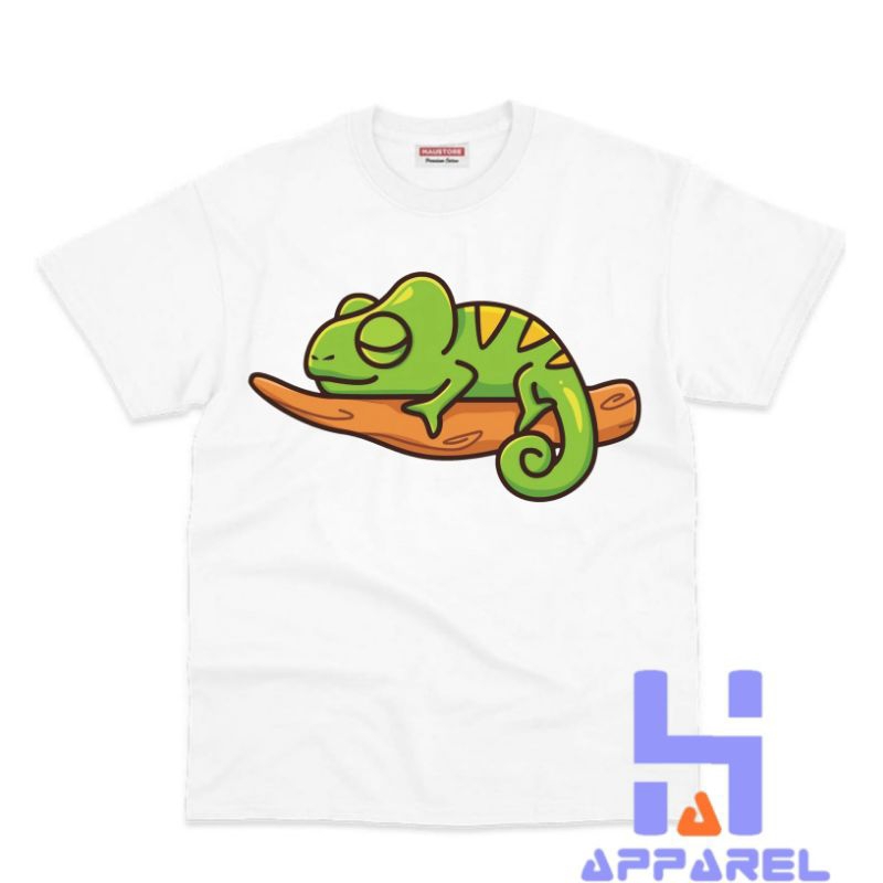 BAJU ANAK KAOS ANAK MOTIF HEWAN IGUANA