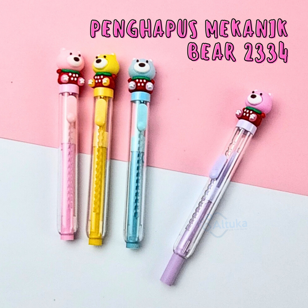 

Push Eraser / Penghapus Mekanik Funcy Motif Bear