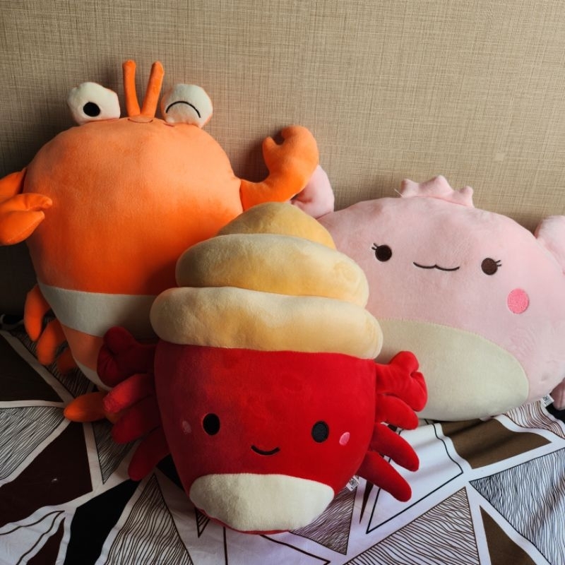 SQUISHMALLOWS BONEKA SEAFOOD KEPITING LOBSTERS KELOMANG MERAH LEMBUT