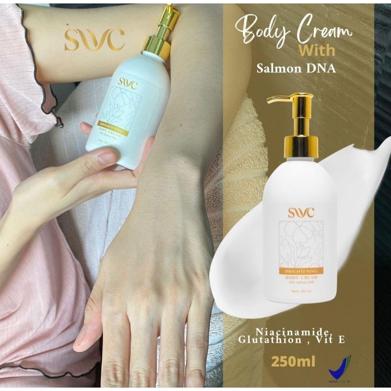 SWC BODY CREAM [ UNTUK KULIT YANG SUSAH PUTIH] BRIGHTENING DNA SALMON-WHITENING COLLAGEN_