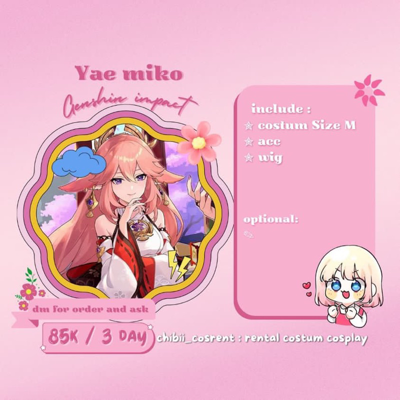 Rental Yae Miko - Genshin impact