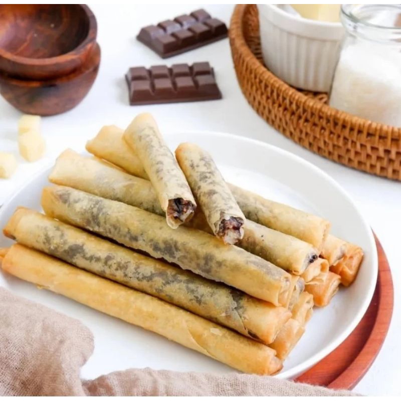 

Cemilan Cheese Roll keju cokelat keju strawberry keju blueberry paket 10 pcs