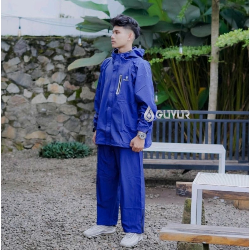 Jas Hujan Backpack GUYUR Waterproof Pria Wanita Original