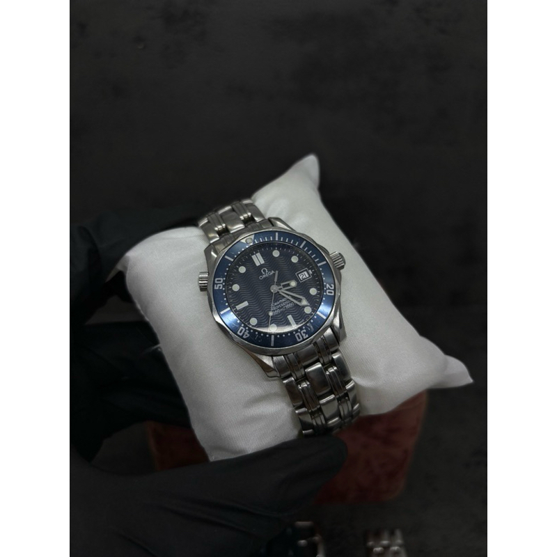 Jam Tangan Omega Seamaster James Bond 007 Blue Bezel Quartz Watch