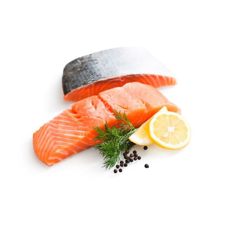 

Ikan Salmon Fillet 200 1kg steak cut Trouts Frozen Fresh by Gudangbuahnusantara