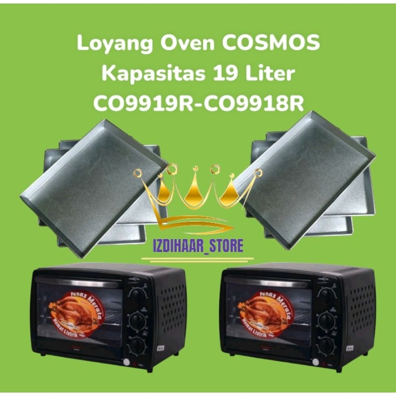 2 pcs loyang oven cosmos kapasitas 19 liter / Loyang tray oven cosmos CO9919R CO9918R / Loyang oven listrik