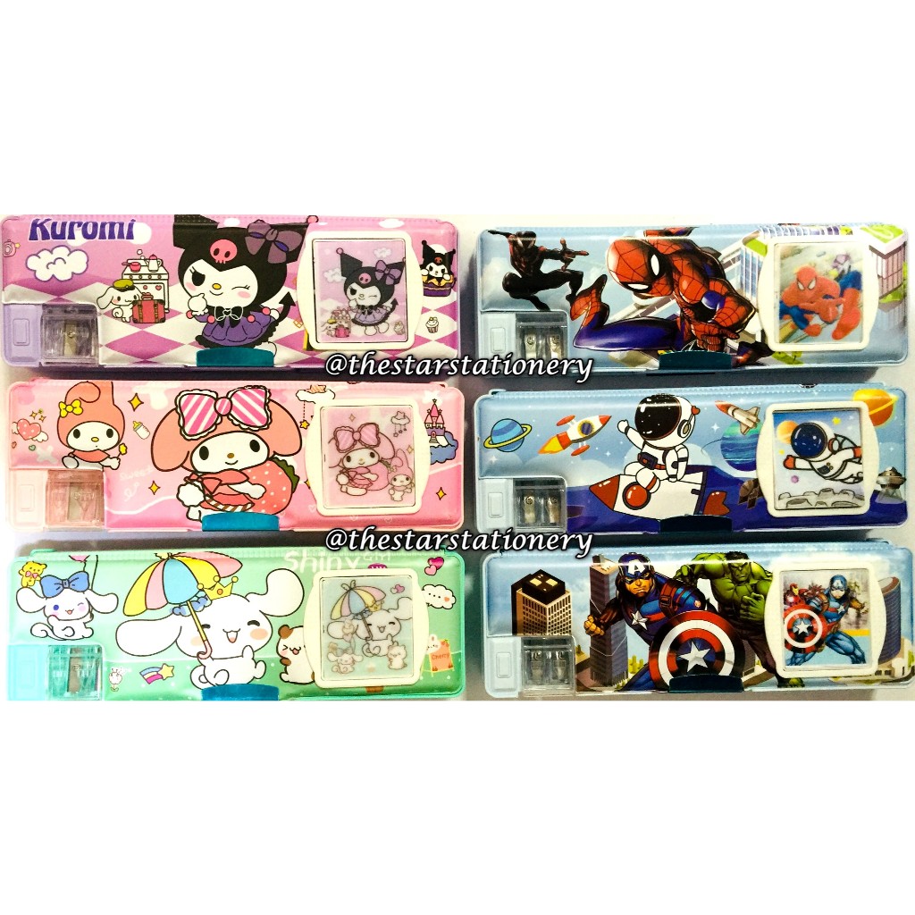 

(1 Biji) Kotak Pensil Magnet Kalkulator FY-6850 Karakter / Tempat Pensil Magnet 22*7.5*3.3 Cm